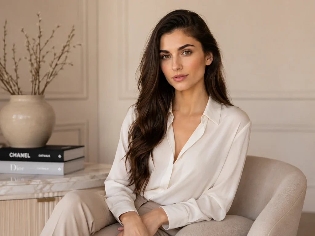 Daria Portrait in elegantem, ruhigem Interior
